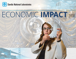 Cover of Sandia's fiscal year 2018 Economic Impact report