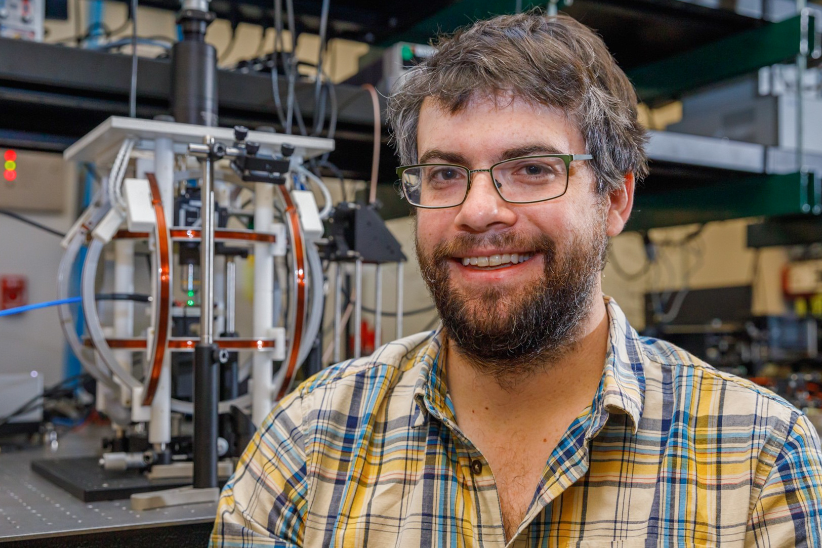Sandia National Laboratories' Andy Mounce makes microscopic sensors to try to understand quantum materials at the Center for Integrated Nanotechnologies. He is one of four employees to earn DOE’s Early Career Research Award.