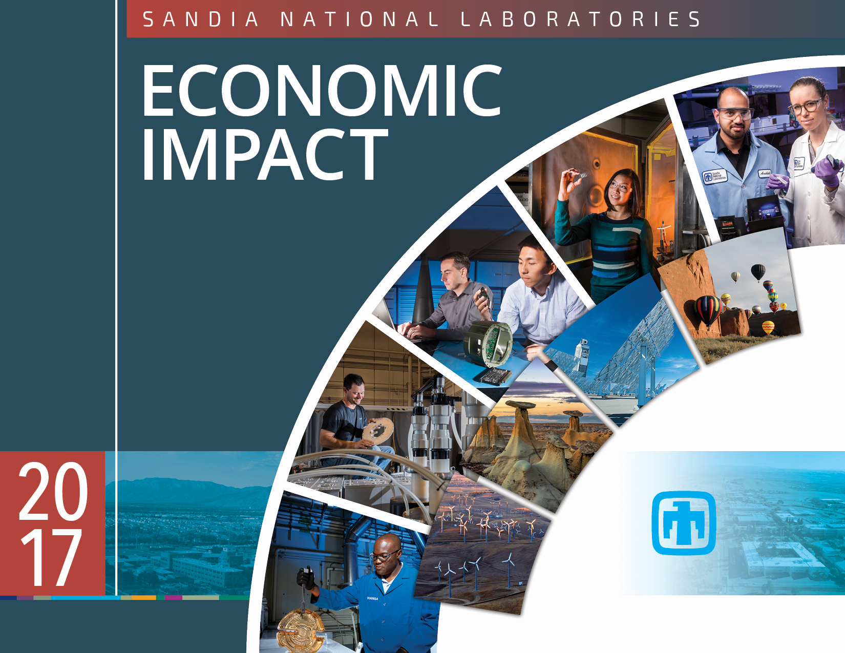 The 2017 Sandia National Laboratories Economic Impact brochure breaks down Sandia's spending and spotlights its role in the economy.