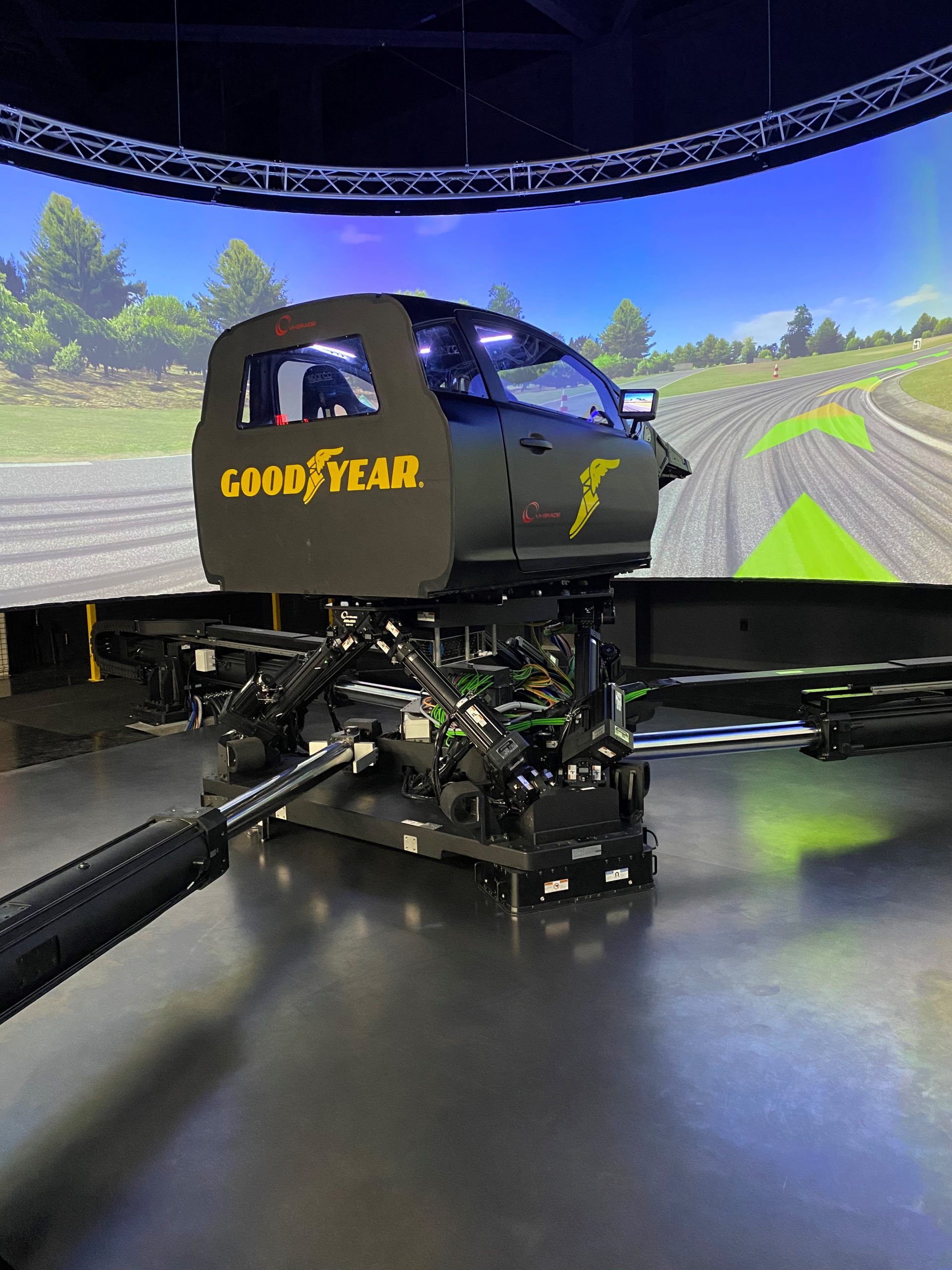 Sandia National Laboratories has worked with Goodyear to develop the tire modeling input for Goodyear’s new vehicle simulator.