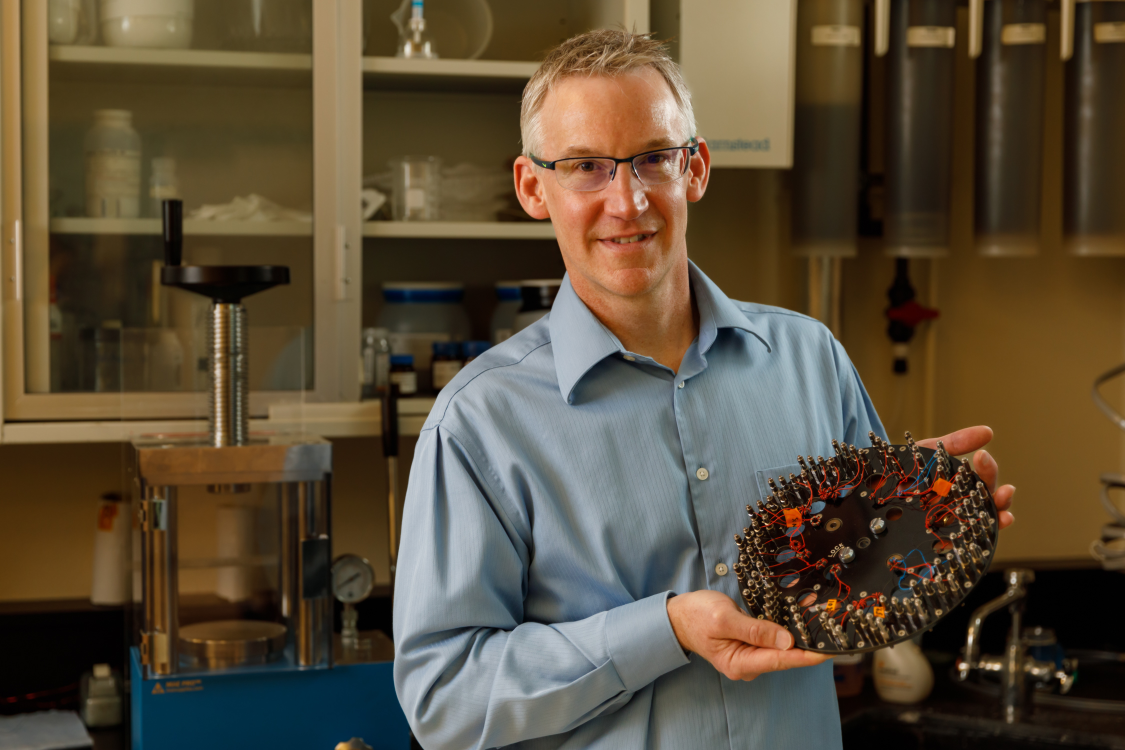 Sandia National Laboratories researcher Todd Monson, along with co-developers at the University of California, Irvine, won an R&D 100 award for Iron Nitride Soft Magnetics.