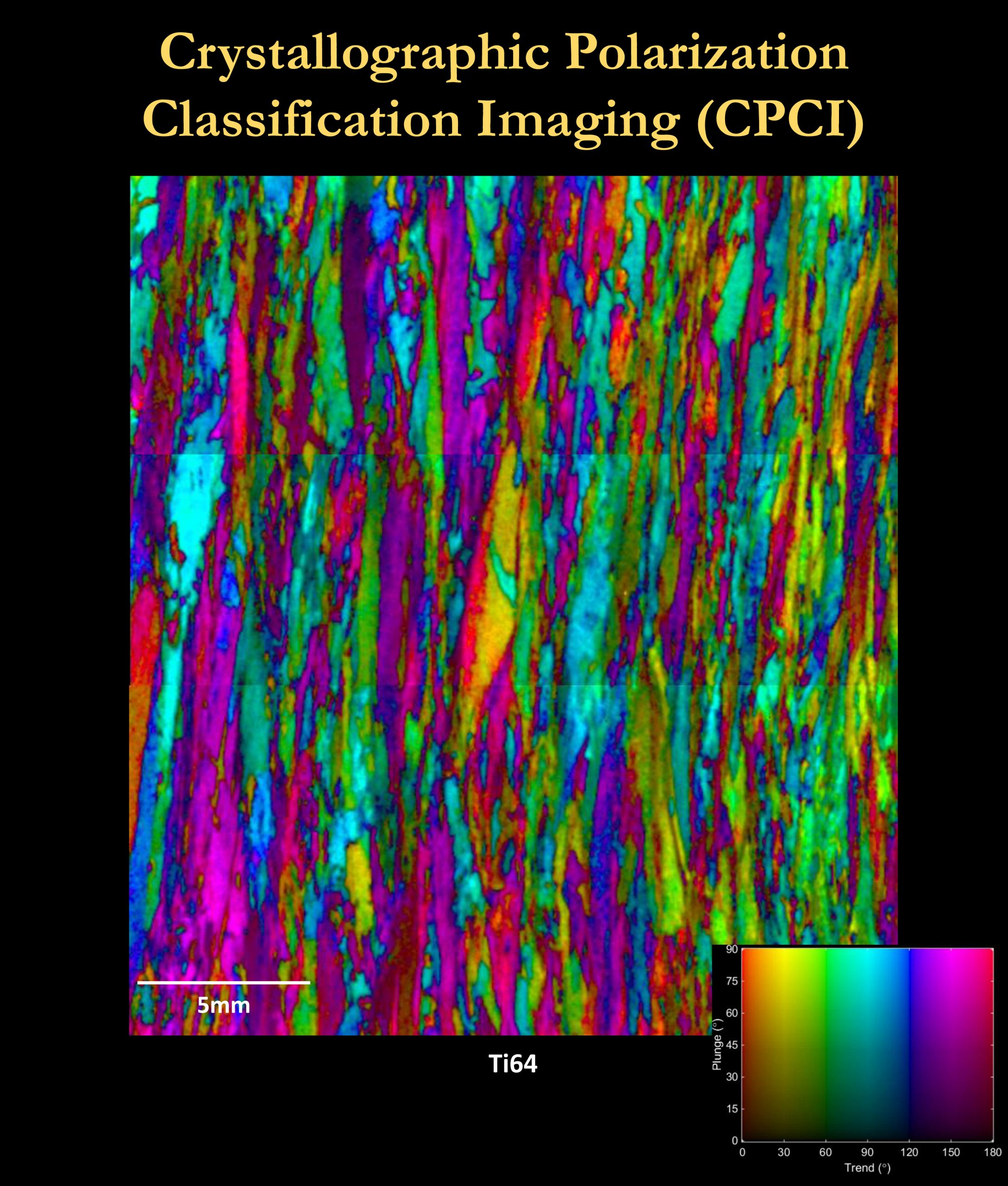 A Crystallographic Polarization-Classification Imaging process patented by Advanced Optical Technologies produced this image of a piece of titanium. Sandia National Laboratories researchers worked with the company to prove that the process provides quick, accurate metal characterization.