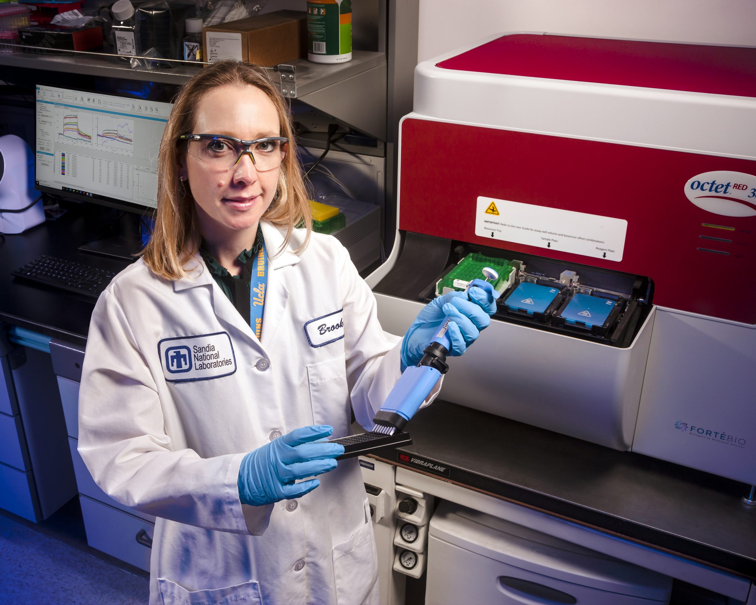 Brooke Harmon, a virologist at Sandia National Laboratories, leads research to discover, design and engineer novel antibody countermeasures for emerging viruses.