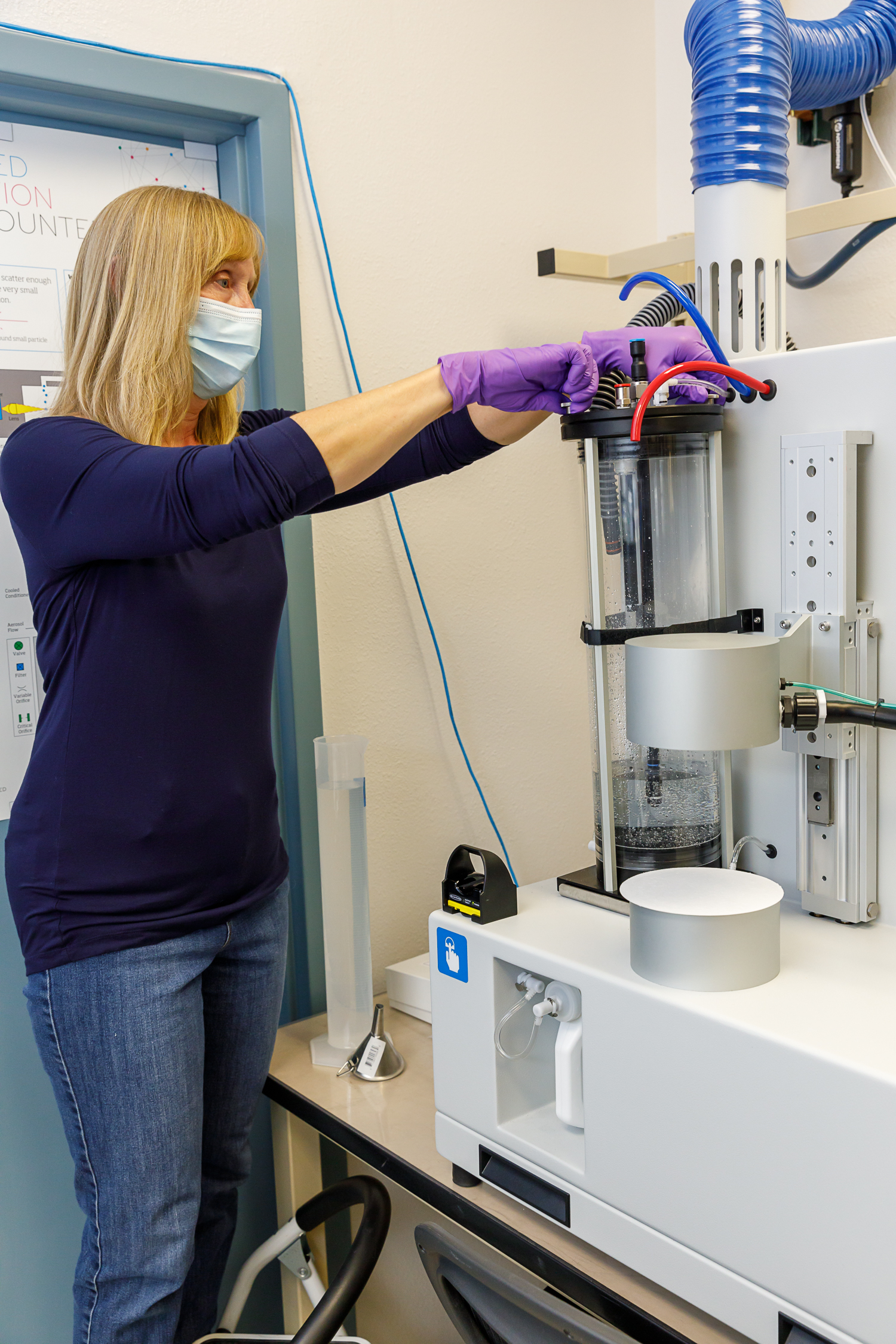 Sandia National Laboratories distinguished technologist Dora Wiemann uses this system to test materials for Albuquerque companies through the New Mexico Small Business Assistance program.