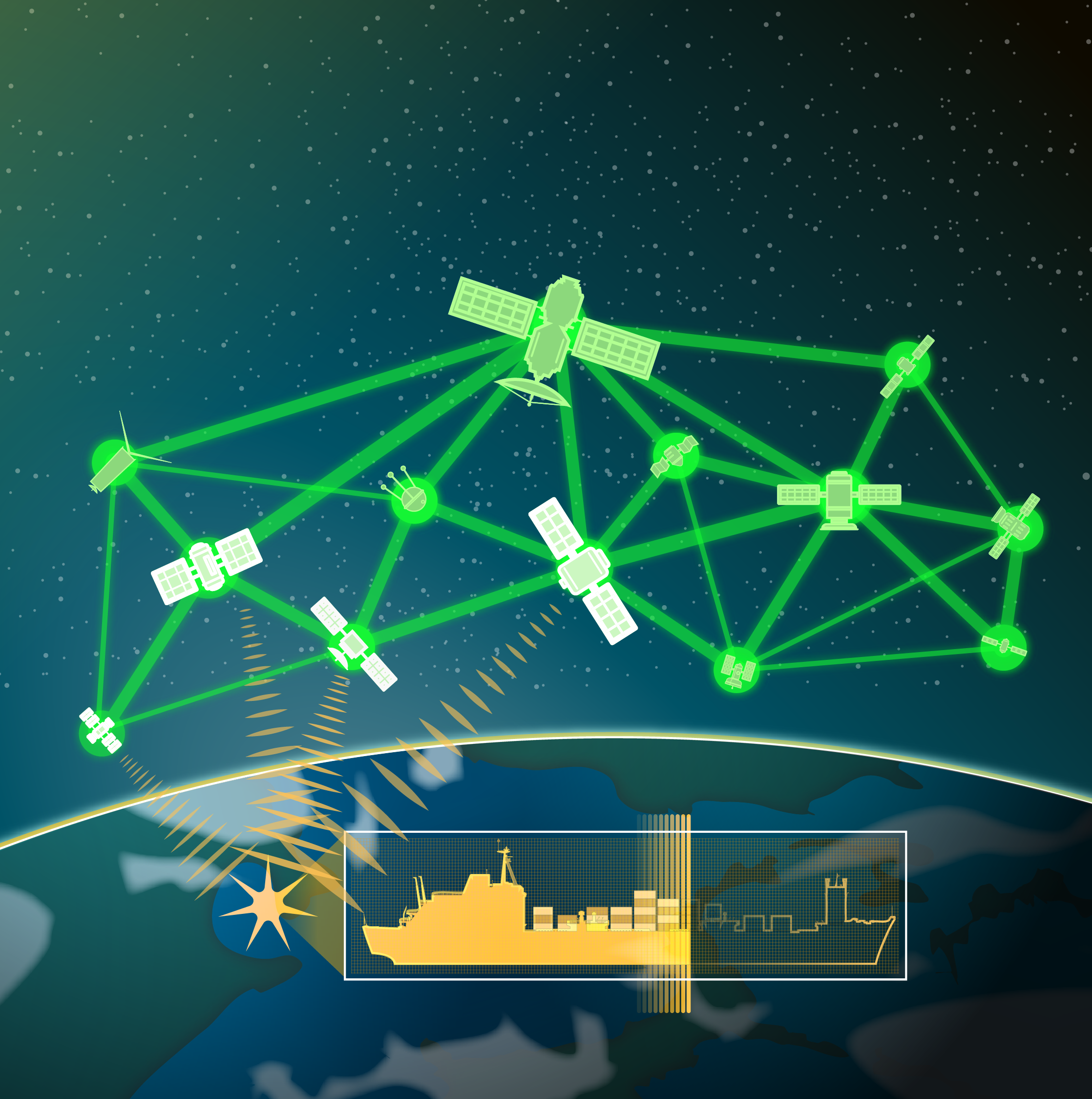 When one satellite detects a possible object of interest, others in the group could help identify it with more information from their sensors.
