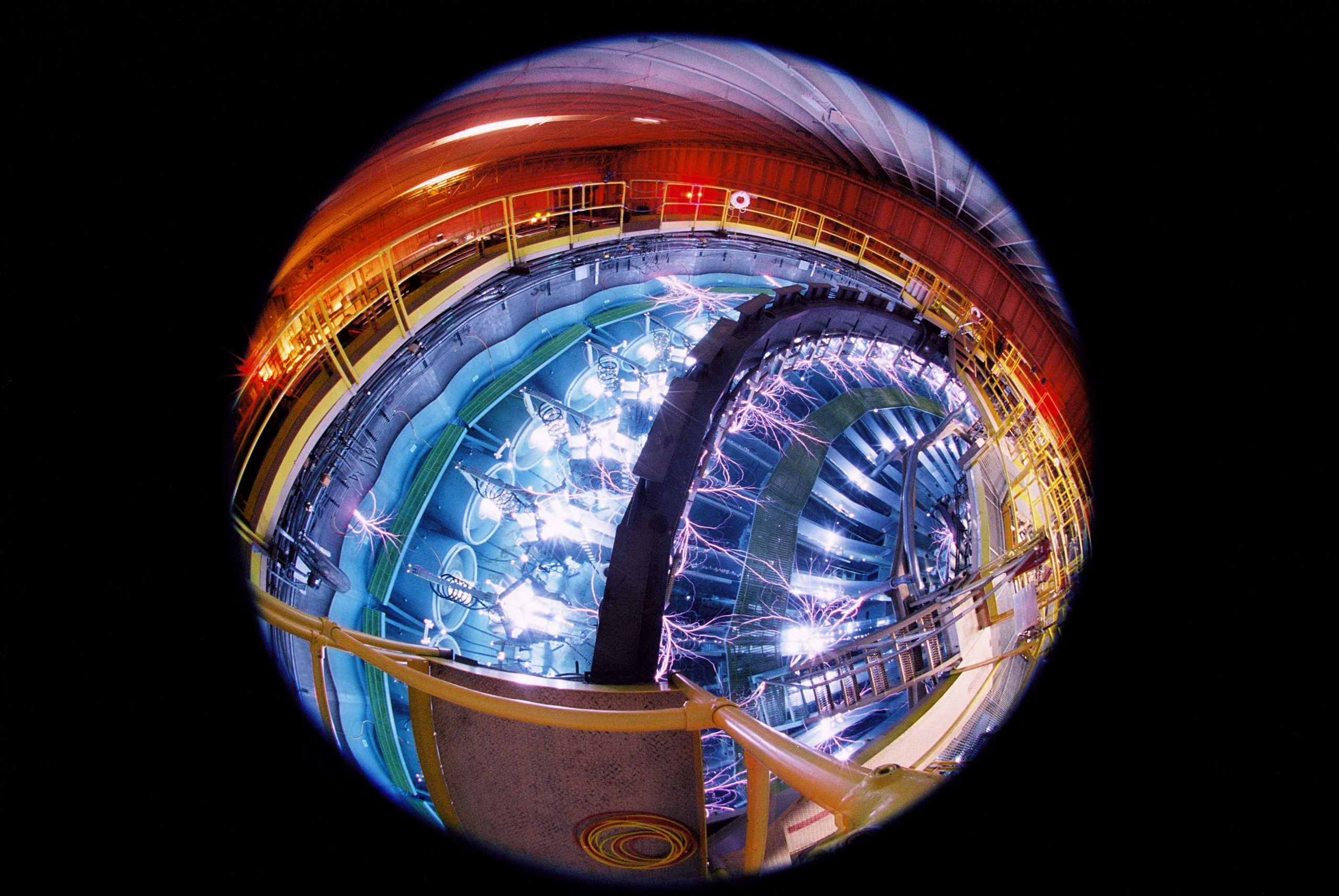 Sandia National Laboratories’ Saturn accelerator, viewed through an artistic lens, tests countermeasures used to protect electronics against X-ray radiation from nuclear weapons.