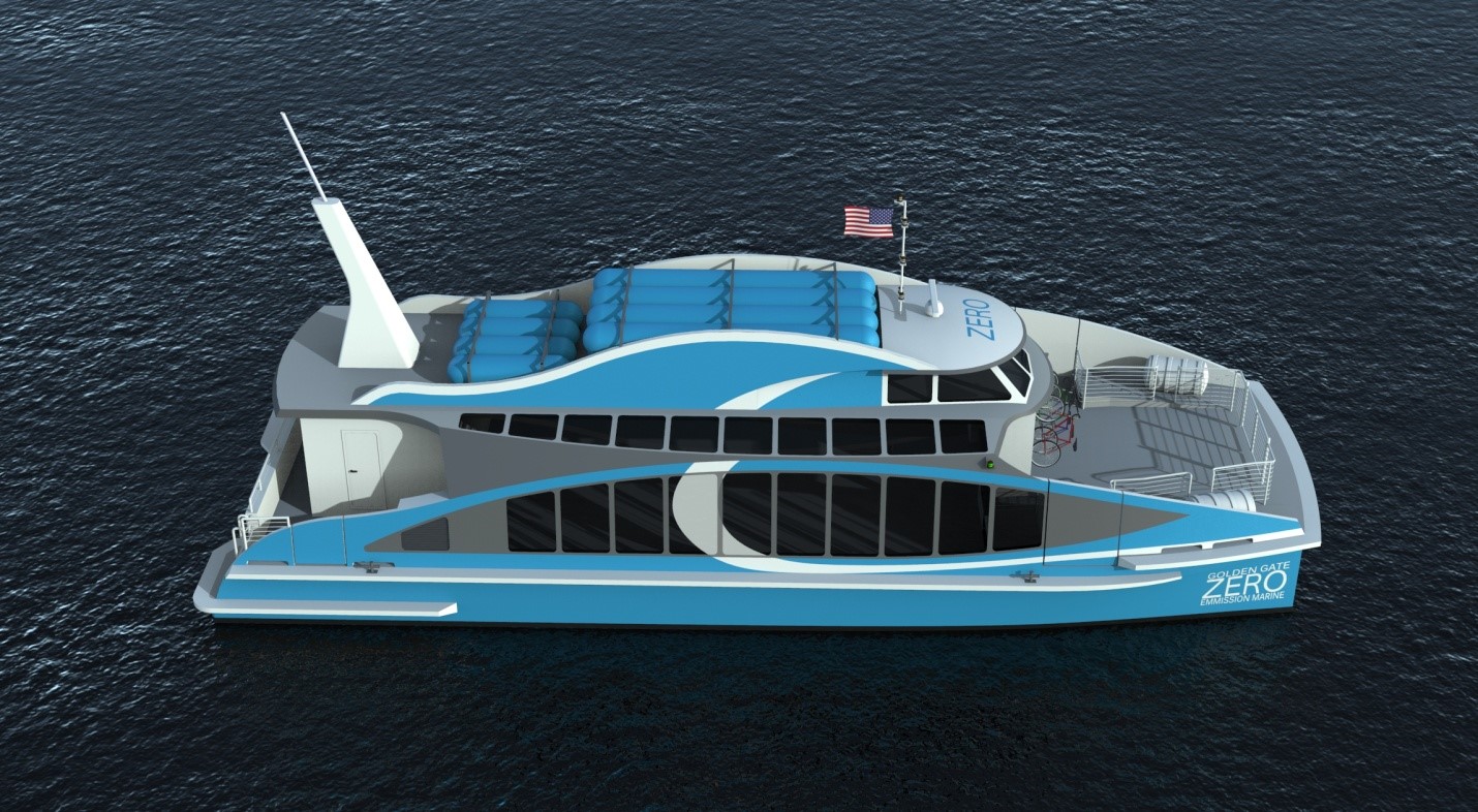 Golden Gate Zero Emission Marine’s Water-Go-Road vessel pictured here will use hydrogen fuel cell technology validated at Sandia National Laboratories that eliminates emissions and is better for the environment. This success won a national Excellence in Technology Transfer Award.