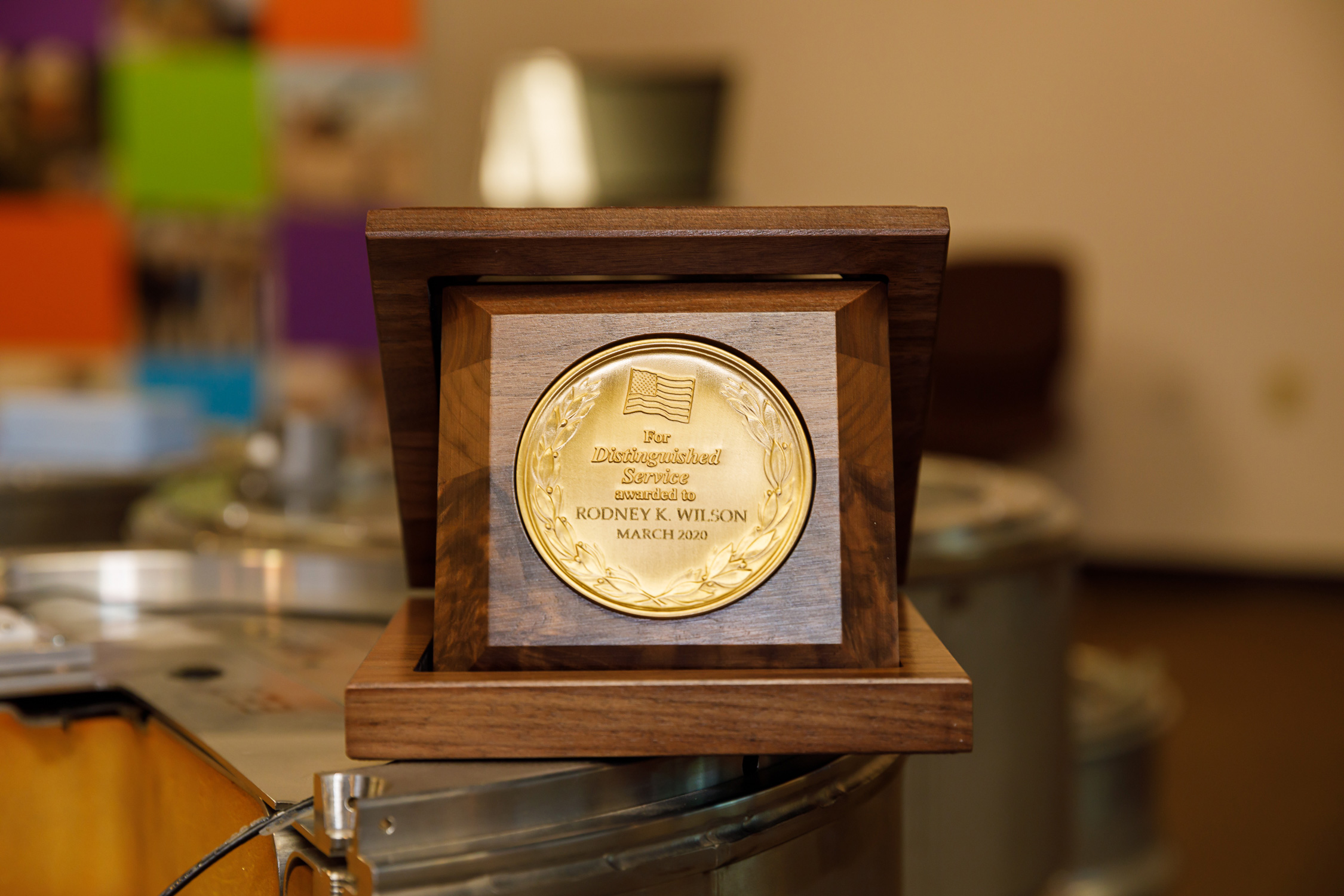 The award, signed by former Administrator Lisa E. Gordon-Hagerty, thanks Wilson, former director of Sandia National Laboratories’ Center for Global Security and Cooperation, for his service to the NNSA, DOE and the nation.