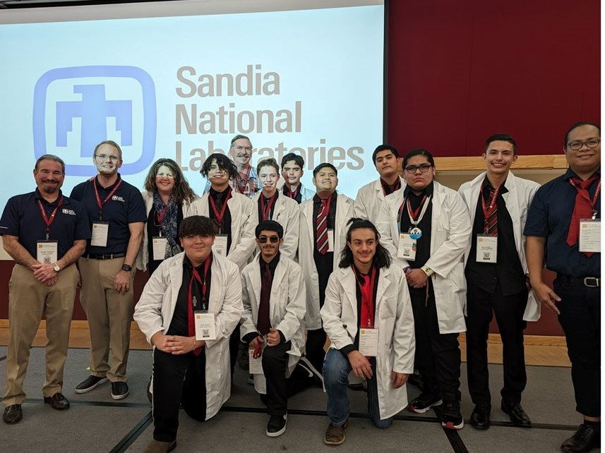 Grants High School, winners of 2022 Sandia National Laboratories Award, at the Governor’s STEM Challenge.