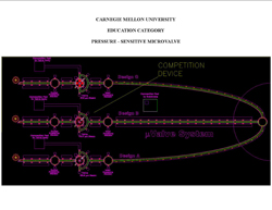 Carnegie Mellon student design for a MEMS-based electrostatically operated microvalve won in the educational category.