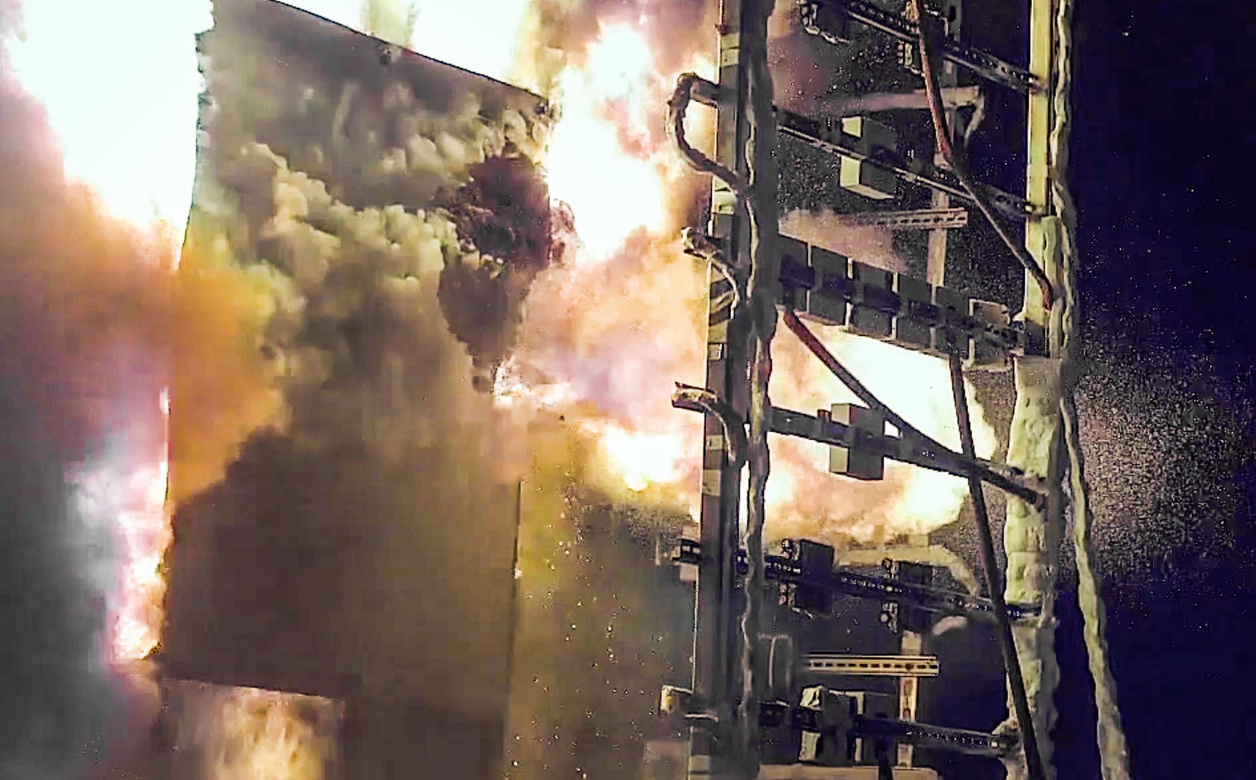 High-speed video footage taken by researchers at Sandia National Laboratories shows a high energy arcing fault vaporizing a steel panel of power plant equipment, providing data that could help keep power plants operating safely.