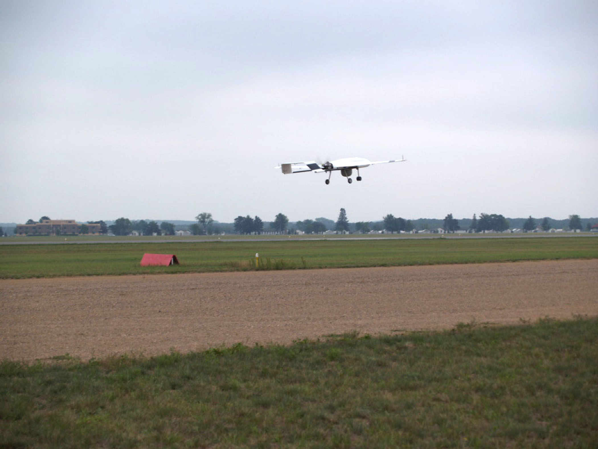 MiniSAR flies on Lockheed Martin’s small SkySpirit UAS at the Minnesota National Guard test facility. (Photo courtesy of Lockheed Martin Corporation)
