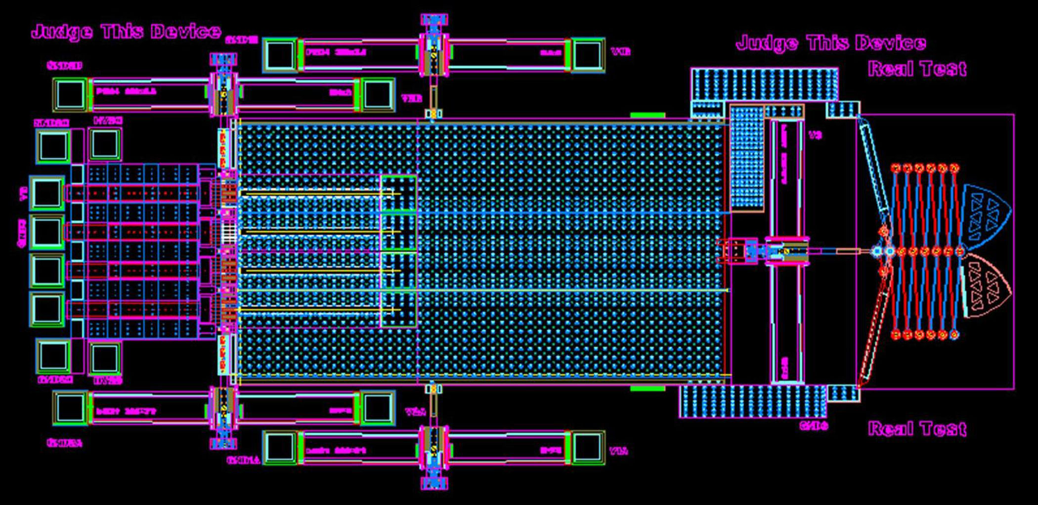 An accordion? A road jack? Neither — it’s University of Oklahoma’s smallest-arm MEMS project, with out of plane extension capability and grabbers at far right.