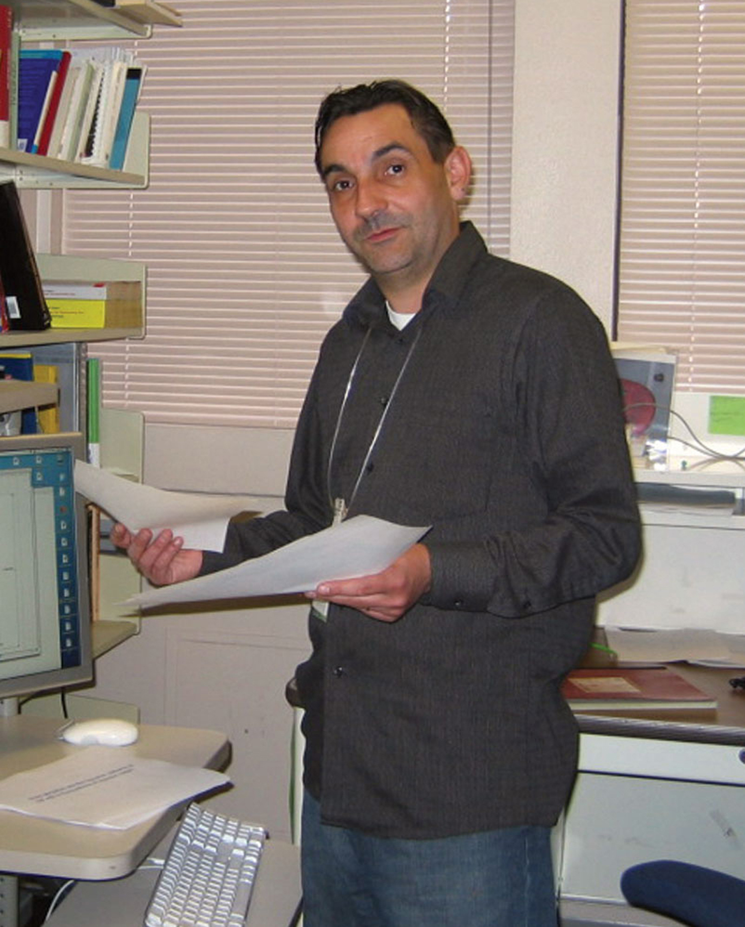 Sandia researcher Jean-Loup Faulon leads the computational core of the MISL grand challenge. (Photo by Chris Burroughs)