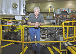 Tom Sanford at Sandia’s Z machine.
