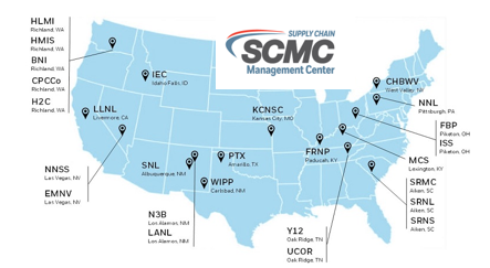 The Supply Chain Management Center works with 26 NNSA and DOE sites across the country and has 117 established agreement in place. 