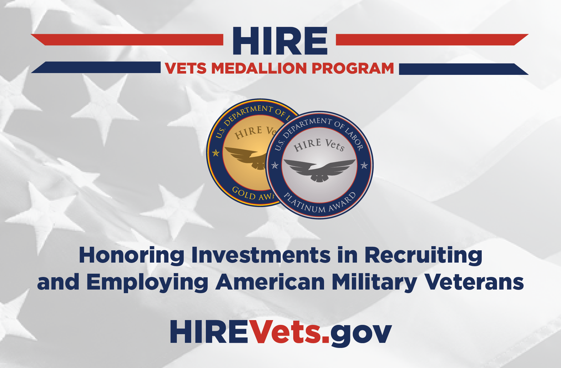 Sandia National Laboratories has again earned the HIRE Vets Platinum Medallion Award for its commitment to attracting, hiring and retaining veterans. 