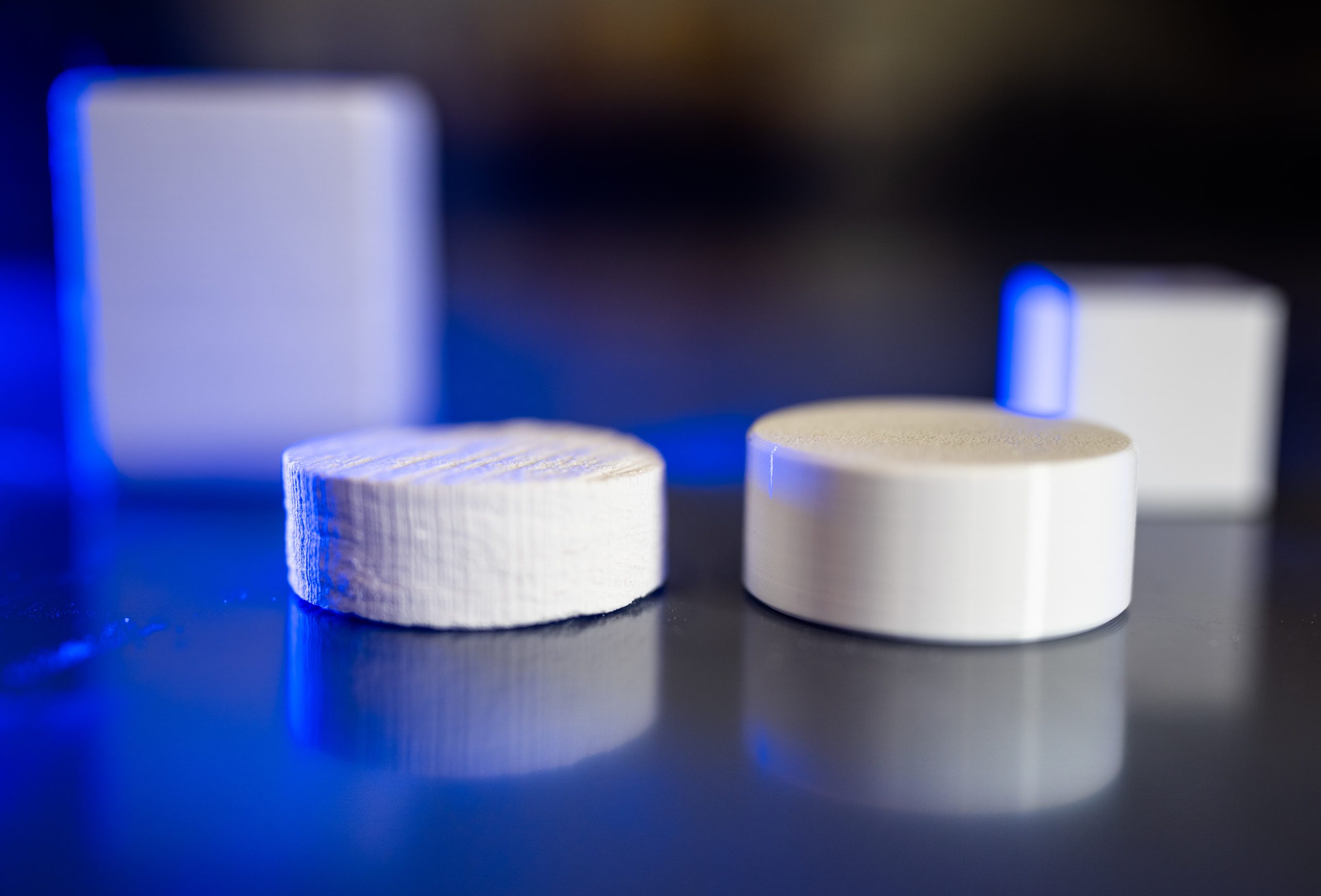 With the original material, left, having a long lead time and being expensive to purchase, subject matter experts at the Center for Advanced Manufacturing and Innovation at Sandia National Laboratories helped produce a surrogate, right, saving both time and money.