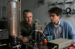 Chris Shaddix and Alejandro Molina discuss an experiment