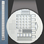 Silicon micromachined dimensional calibration artifact